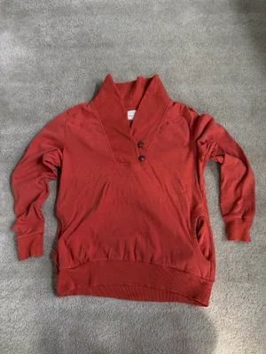 Banana Republic Rust Orange Pullover – Size XL thumbnail 2