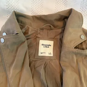 new abercrombie & fitch drapey moto full zip jacket size small S thumbnail 3