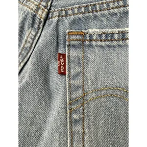 Levi's 501 Cut Off Denim‎ Shorts Womens W25 Distressed Raw Hem Beach Party Blue thumbnail 9