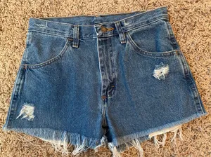 Cut Off Shorts Blue Size 29 thumbnail 1