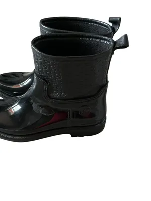 Michael Kors women’s Blakeley logo embossed ankle rain boots black size 8 thumbnail 3