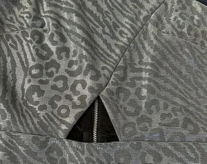Topshop Metallic Silver Grey Leopard Animal Print Mini Dress Sz 4 thumbnail 3