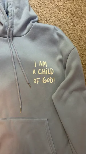 Blue “I Am A Child of God” Sweatshirt thumbnail 3