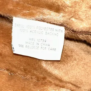 Vintage Fitz-Wright Brown Suede Leather Faux Shearling Lined Overcoat Sz Medium‎ thumbnail 9