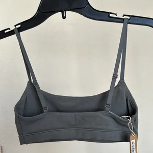 Skims Cotton Jersey Scoop Neck Wireless‎ Comfort Bralette In Juniper Size XXS thumbnail 5