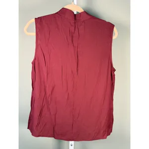 SHEIN‎ Embroidered Floral Boho Cottagecore Sleeveless Button Front Blouse L thumbnail 4