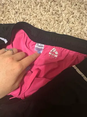 RBX Women's Black & Pink Athletic Two-in-One Athletic Shorts thumbnail 2