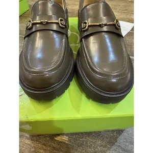 Sam Edelman Tully Alpine Green Shiny Slip On Chunky Lug Sole Loafers‎ Size 7.5 thumbnail 5