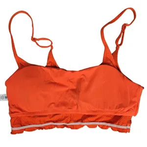 Aerie Textured Orange Scoop Neck Bikini Top M‎ NWT thumbnail 5