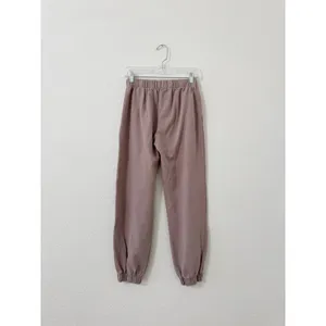 John Galt by Brandy Melville Mauve Pink Fleece Jogger Sweatpants One Size thumbnail 2