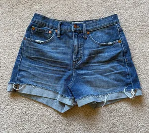 Madewell Women’s Classic Blue Denim Cutoff Shorts thumbnail 1