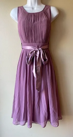 Little Mistress Bridesmaid Skate Dress in Mauve Purple Women's Size 4 thumbnail 1