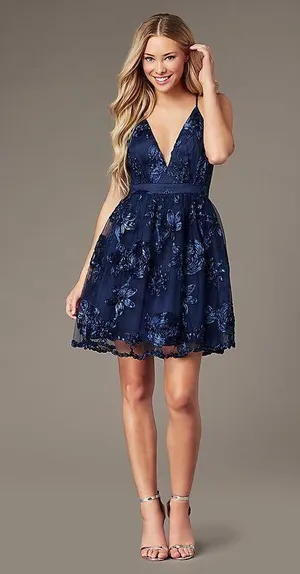 Simply Dresses Blue Dress thumbnail 1