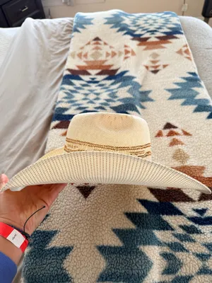 straw cowboy hat Tan thumbnail 2