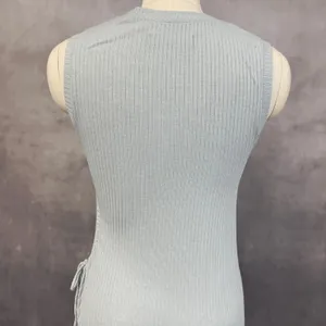 Abercrombie Fitch Ribbed Dress Womens‎ Medium Cut Out Minimal Clean Soft Girl thumbnail 5