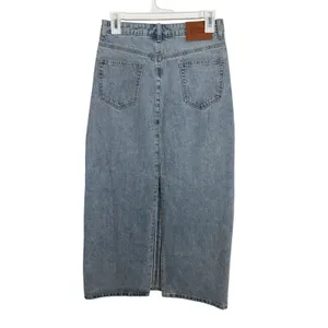 Princess Polly Light Wash Denim Maxi Skirt 4 Cottagecore Cowgirl Y2K Boho Grunge thumbnail 2