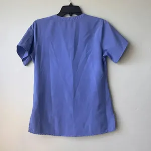 Carhartt Force XS Blue Scrub‎ Top Scrubs Women's Top with Purple Accents Nursing thumbnail 3