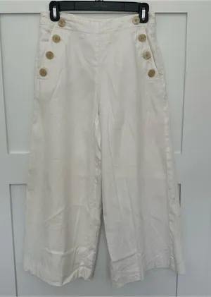 Ann Taylor Sailor Cropped Wide Leg Pants thumbnail 1