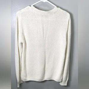 Laura Scott Women's‎ Vintage Ivory Knit Sweater Gilmore Girls Y2K Size Large thumbnail 2