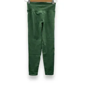 Pink Victoria's Secret Active Green Ribbed‎ Mid Rise Cropped Leggings Sz S thumbnail 4