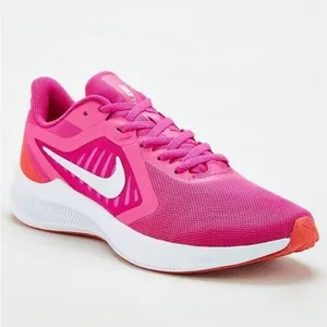 Nike Downshifter 10 Womens Athletic Running Sneaker Shoes Pink/White thumbnail 1