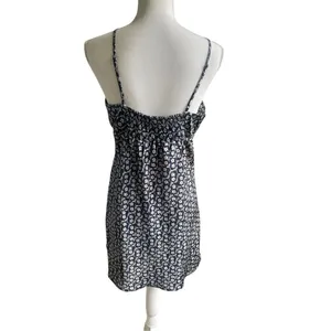 Free People Intimately Free On Our Radar Floral Satin Slip Dress Blue M thumbnail 6