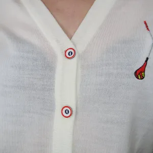 Vintage 70s Golf Embroidered Cardigan Sweater thumbnail 4
