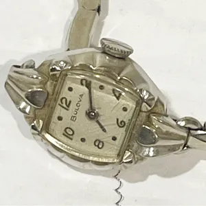 Bulova 10KT Rolled Gold Plate Women's Wrist‎ Watch FLAWED thumbnail 2