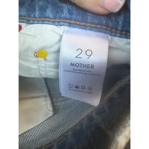 NWT MOTHER Mother Snacks! JeansBlue Denim High Waisted Twizzy‎ Skimp Sz 29 $198 thumbnail 6