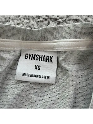 Gymshark Women’s XS White Breathable Mesh Training T-Shirt Athletic Gym Tee Slim thumbnail 4