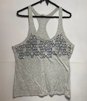 Pink grey sparkle active top thumbnail 1