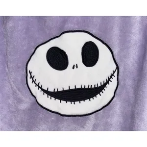 Disney Nightmare Before Christmas Pajama Top Womens Medium 8 10 Purple Jack Skellington thumbnail 3