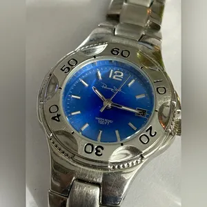Panama Jack Women’s Silver Link and Blue Face Water Resistant Watch thumbnail 2