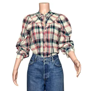 SÉZANE Doria Shirt, San Francisco Check, FR34/US2 thumbnail 9