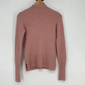 Madewell Pink Mock Neck Alpaca Merino Wool Blend Knit Sweater Long Sleeve Size S thumbnail 2