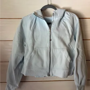 Lululemon scuba Light Blue Zip Hoodie Jacket thumbnail 1