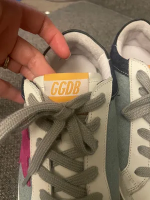 Golden Goose Superstar RARE Sneaker Leather Denim hot pink star size 36 5.5 US thumbnail 2