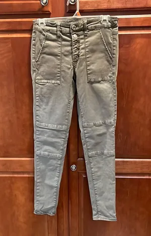 American Eagle Greenish Tan Jeggings thumbnail 1
