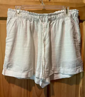 Gap White Linen Blend Pull-On Easy Shorts women’s M thumbnail 1