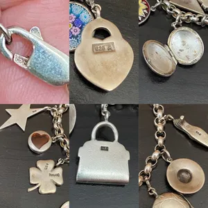 Sterling Silver Vintage 925 12 Charms Bracelet thumbnail 15