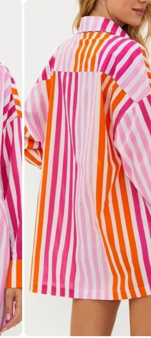 Beach Riot Alexa Striped Button-Up Shirt thumbnail 1