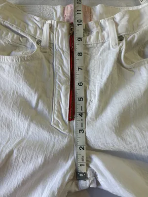 REVICE White Straight-Leg Jeans with Red Heart Patch thumbnail 8