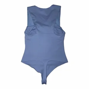 ✨Free People Intimately She's So Sleek Sz Small Bodysuit in Chambray✨ thumbnail 6