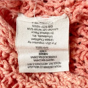 Free People Greenwich Village Sweater Sz M Coral Open Knit Oversized Tunic Boho thumbnail 10