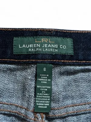Lauren Ralph Lauren Dark Blue Denim Mini Skirt Size 6 Women's Classic Style thumbnail 5