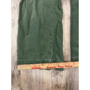 NSF Clothing Green Utility Jumpsuit Flare Leg Button‎ Up Women's Size 26 thumbnail 9