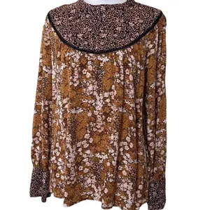Hinge Nordstrom Boho Mixed Print Blouse Top Shirt v6x thumbnail 4