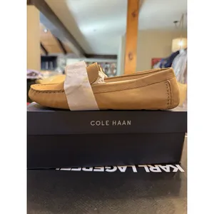 Cole Haan Women's Evelyn Bow Driver Suede Loafers Size 7 Birch Leather thumbnail 4