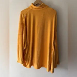 Out From Under Urban Outfitters Mustard Yellow‎ Terry Oversized Pullover Top thumbnail 4
