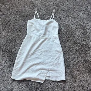 Elegant White Mini Dress thumbnail 2